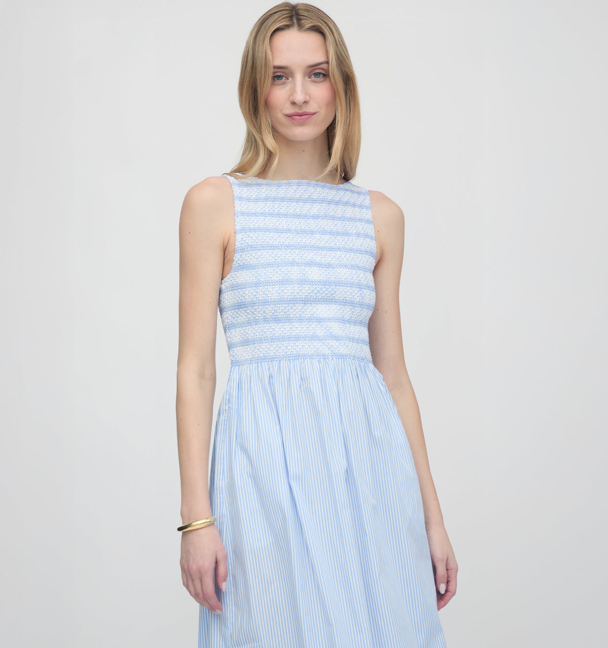 The Cosima Nap Dress - Blue/White Stripe