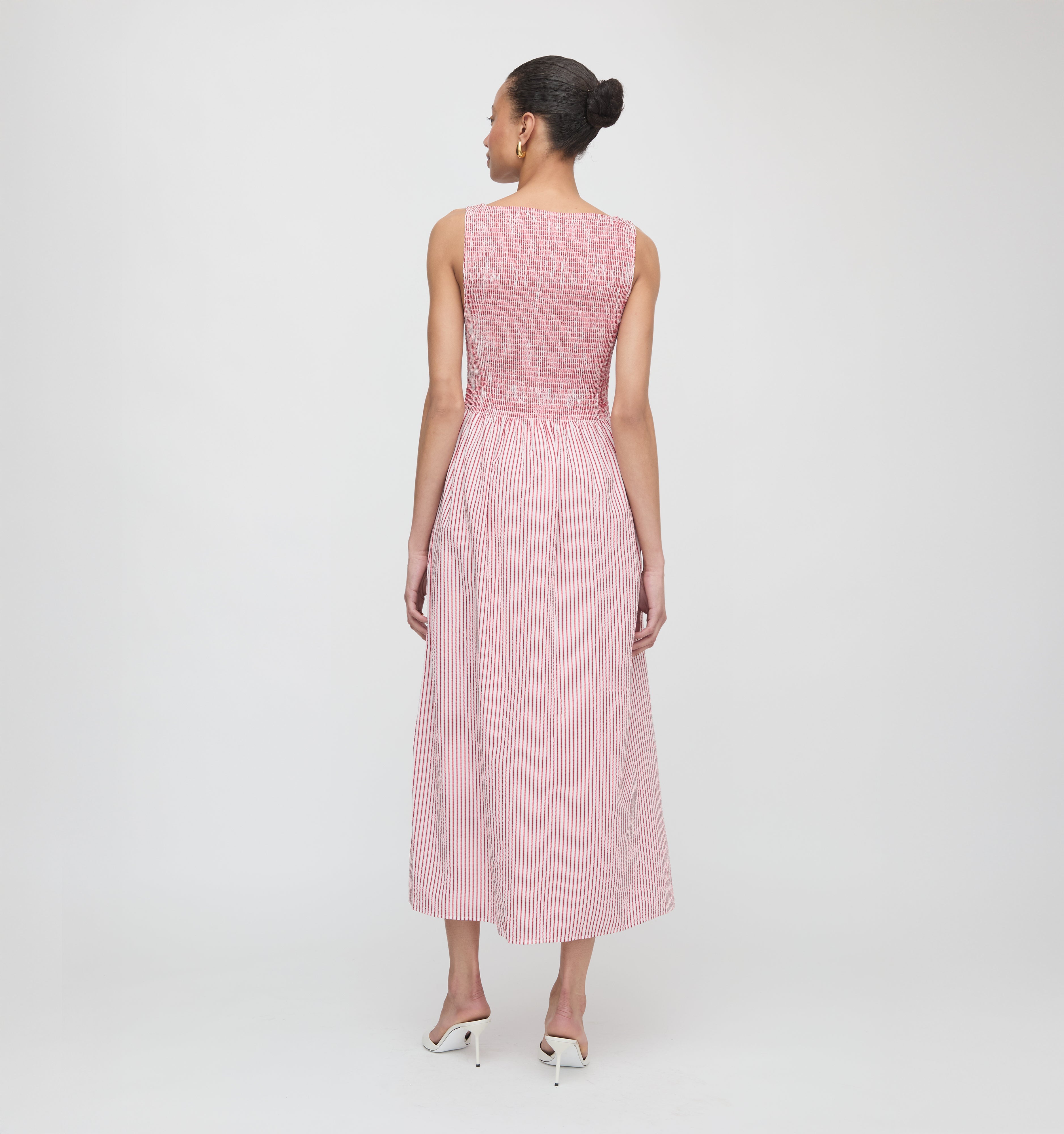 The Cosima Nap Dress - Red Ticking Stripe