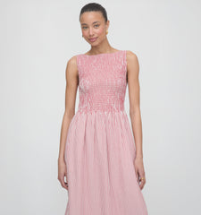 The Cosima Nap Dress - Red Ticking Stripe