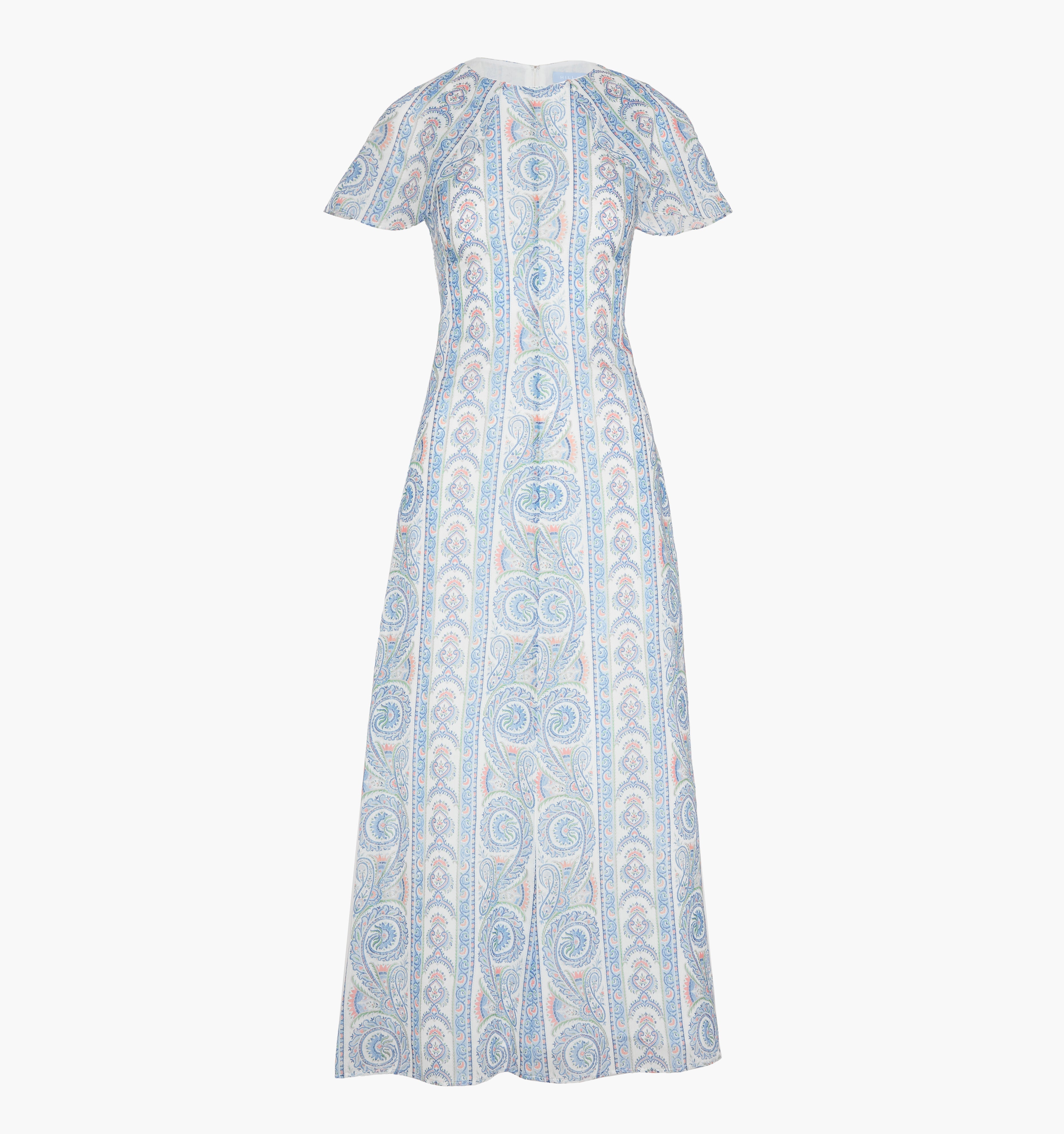 The Davina Dress - Blue Corsica Paisley