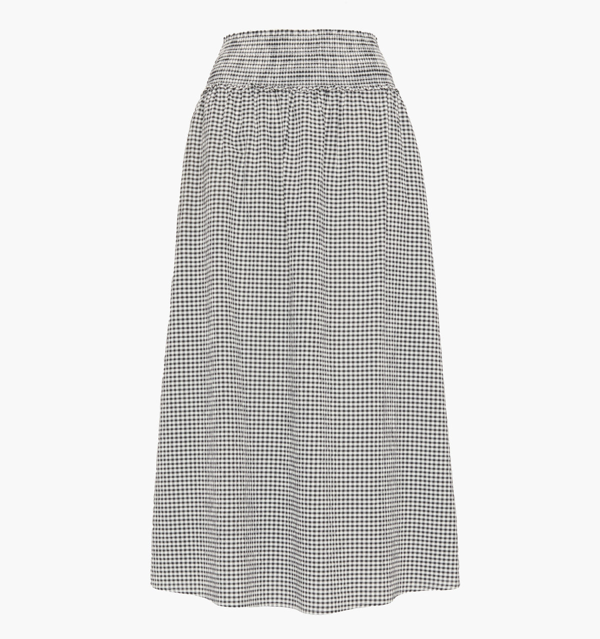 The Delphine Nap Skirt - Black/Sand Gingham