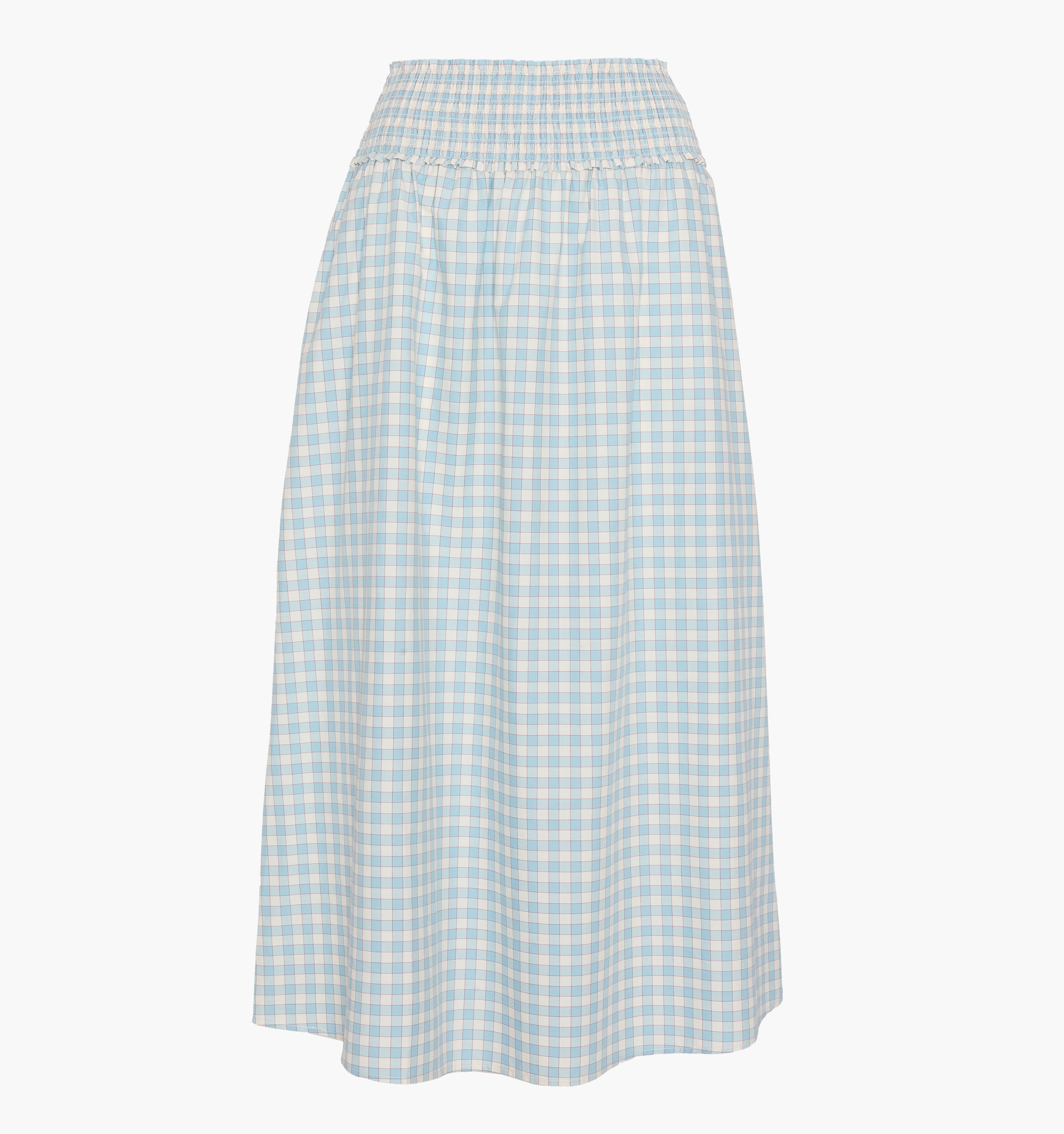 The Delphine Nap Skirt - Blue/Red Gingham