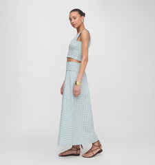 The Azalea Nap Top - Blue/Red Gingham