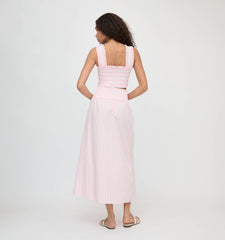 The Delphine Nap Skirt - Pink Variegated Stripe