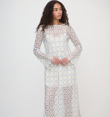 The Eliza Dress - Blue Dahlia Lace
