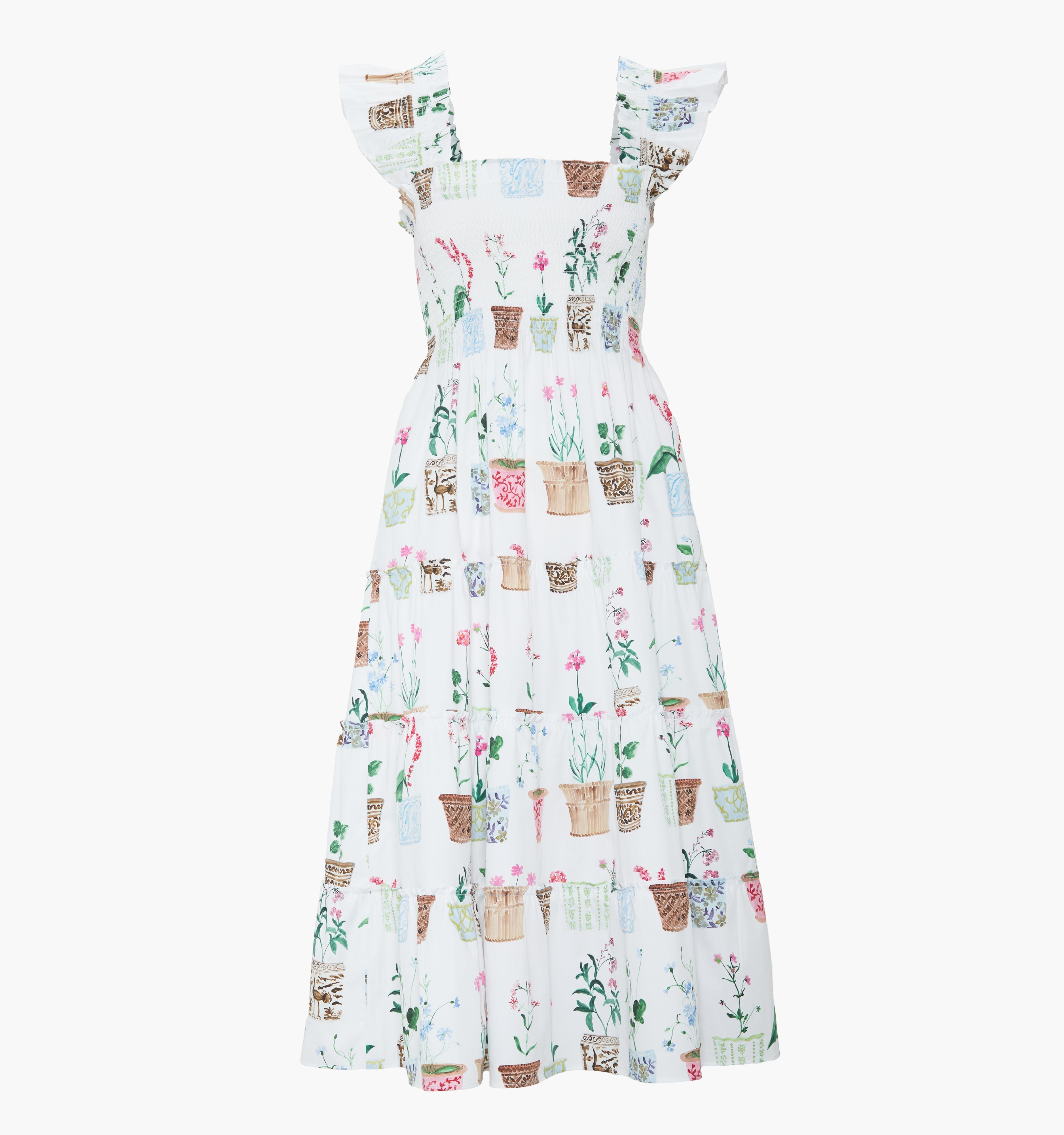 The Ellie Nap Dress - Flower Pots