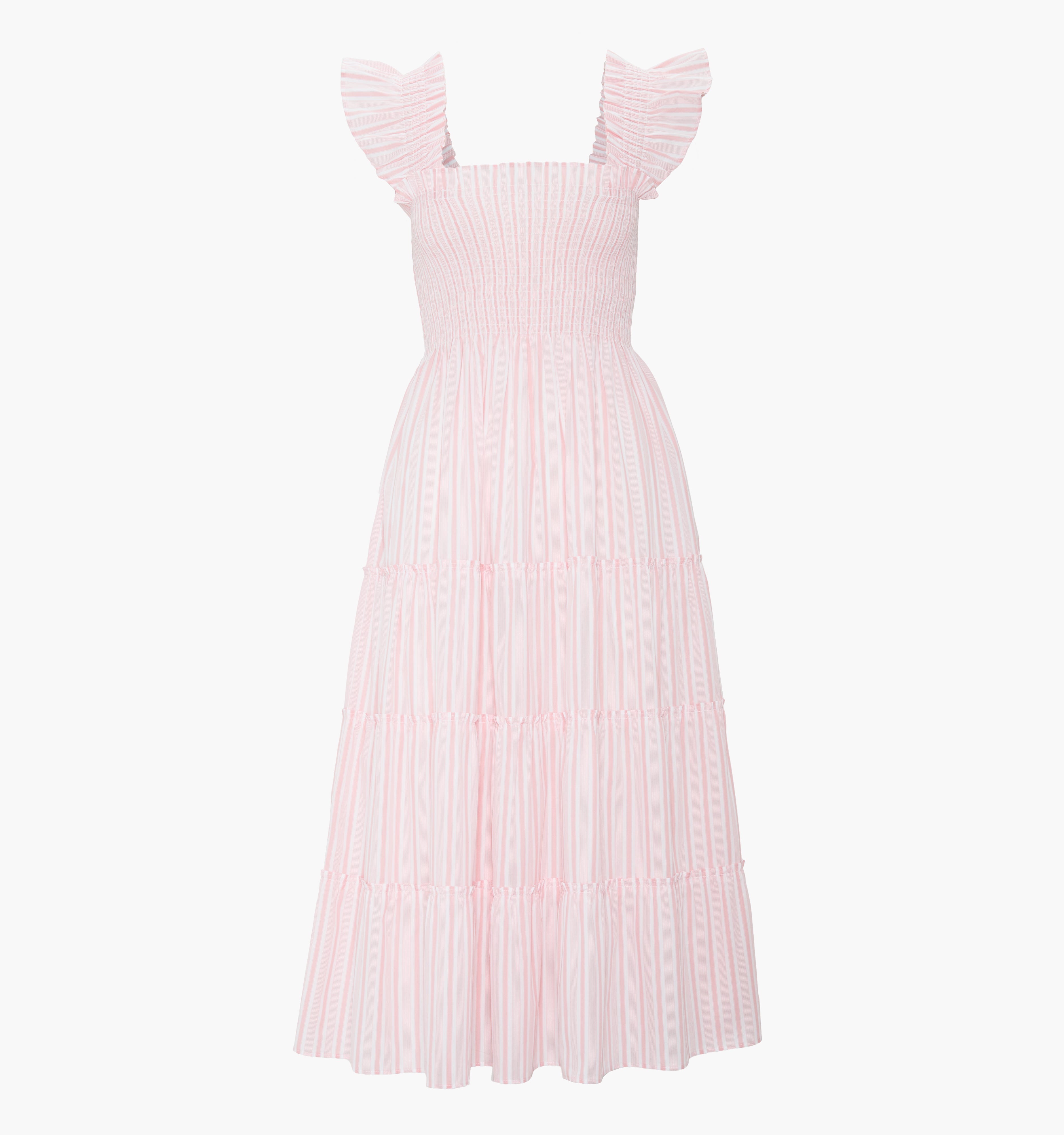 The Ellie Nap Dress - Pink Variegated Stripe