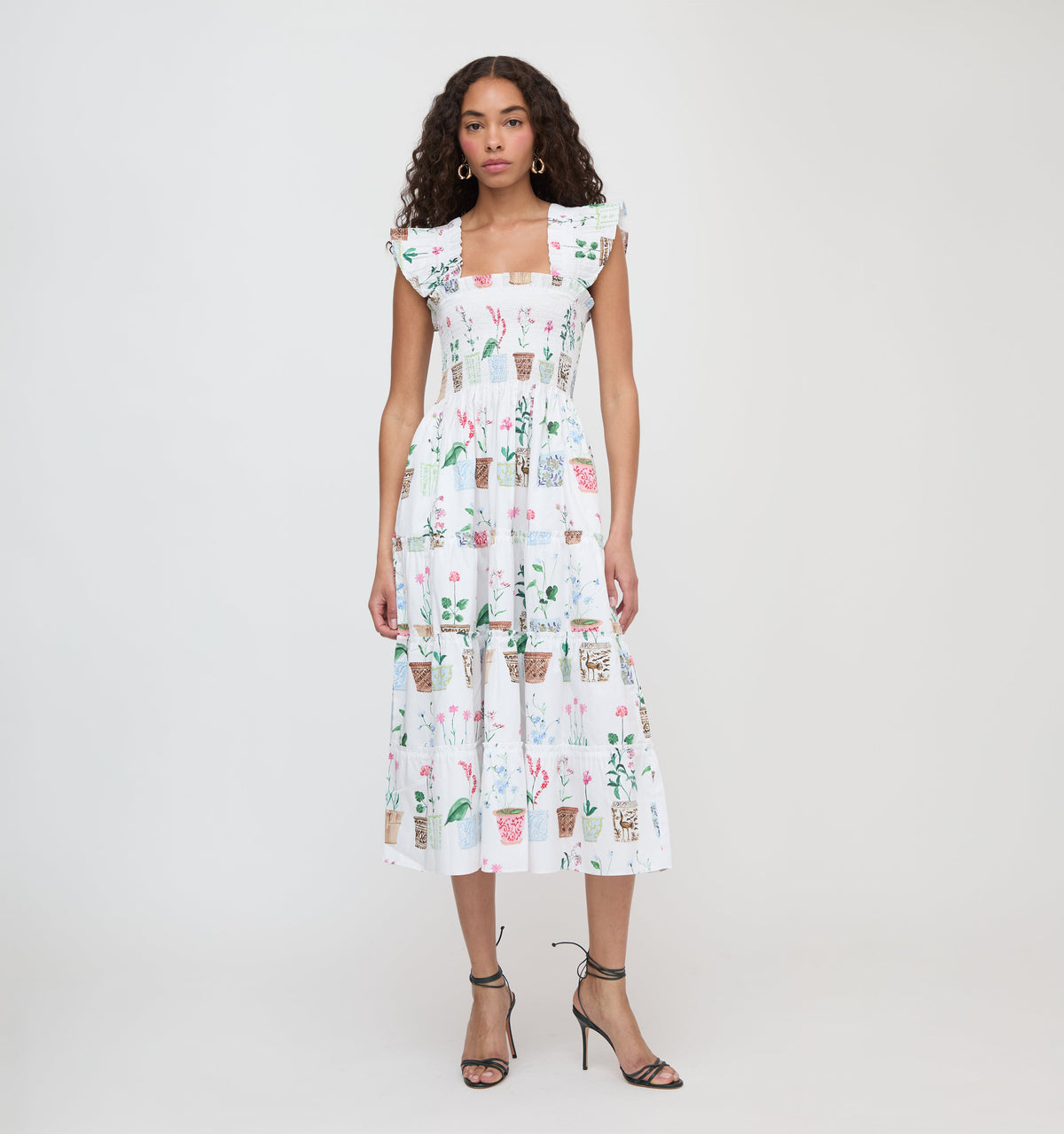 The Ellie Nap Dress - Flower Pots