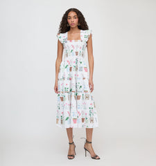 The Ellie Nap Dress - Flower Pots