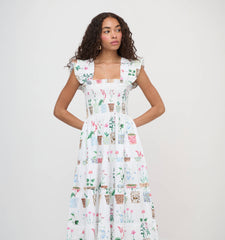 The Ellie Nap Dress - Flower Pots
