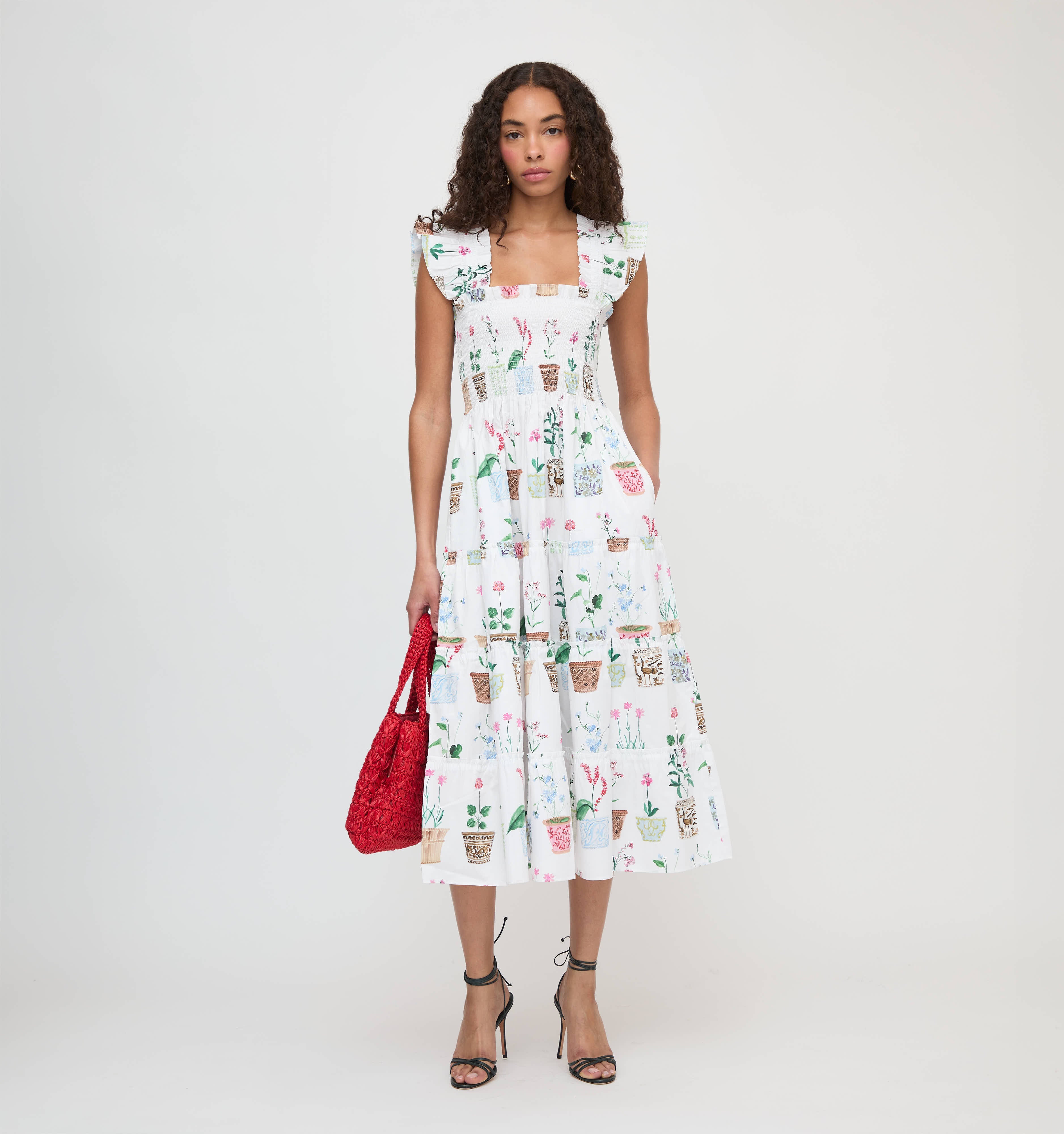 The Ellie Nap Dress - Flower Pots