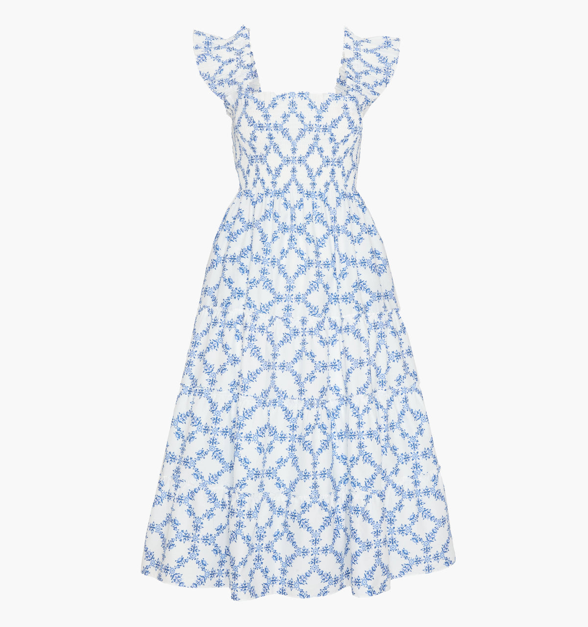 The Ellie Nap Dress - Blue Marigold Block