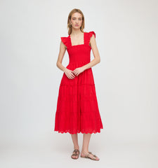 The Ellie Nap Dress - Cherry Trellis Broderie