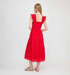The Ellie Nap Dress - Cherry Trellis Broderie