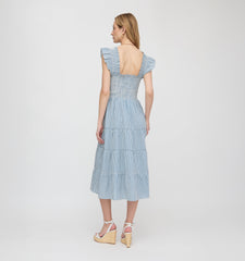 The Ellie Nap Dress - Lagoon Gingham