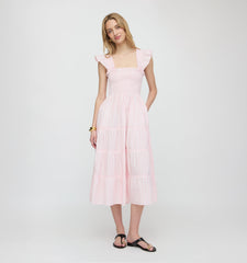 The Ellie Nap Dress - Pink Variegated Stripe