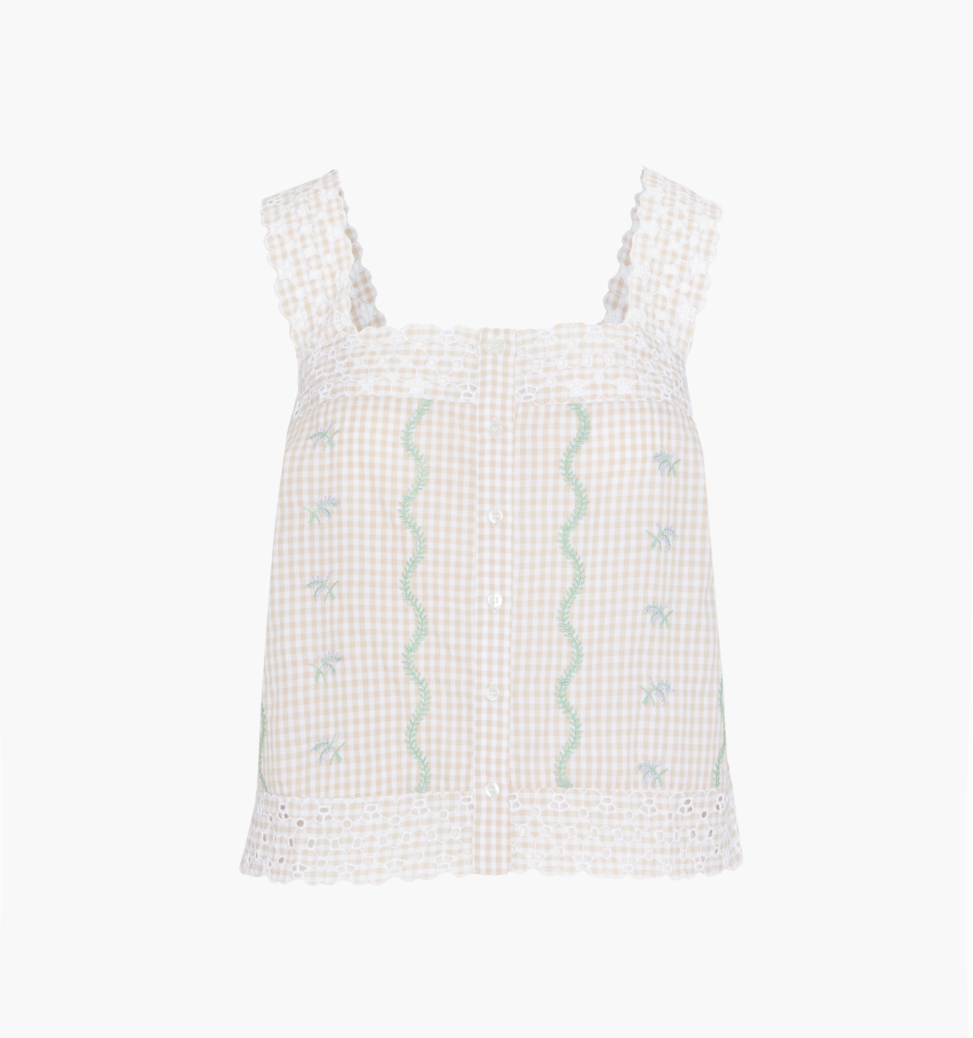 The Elroy Top - Gingham Vine
