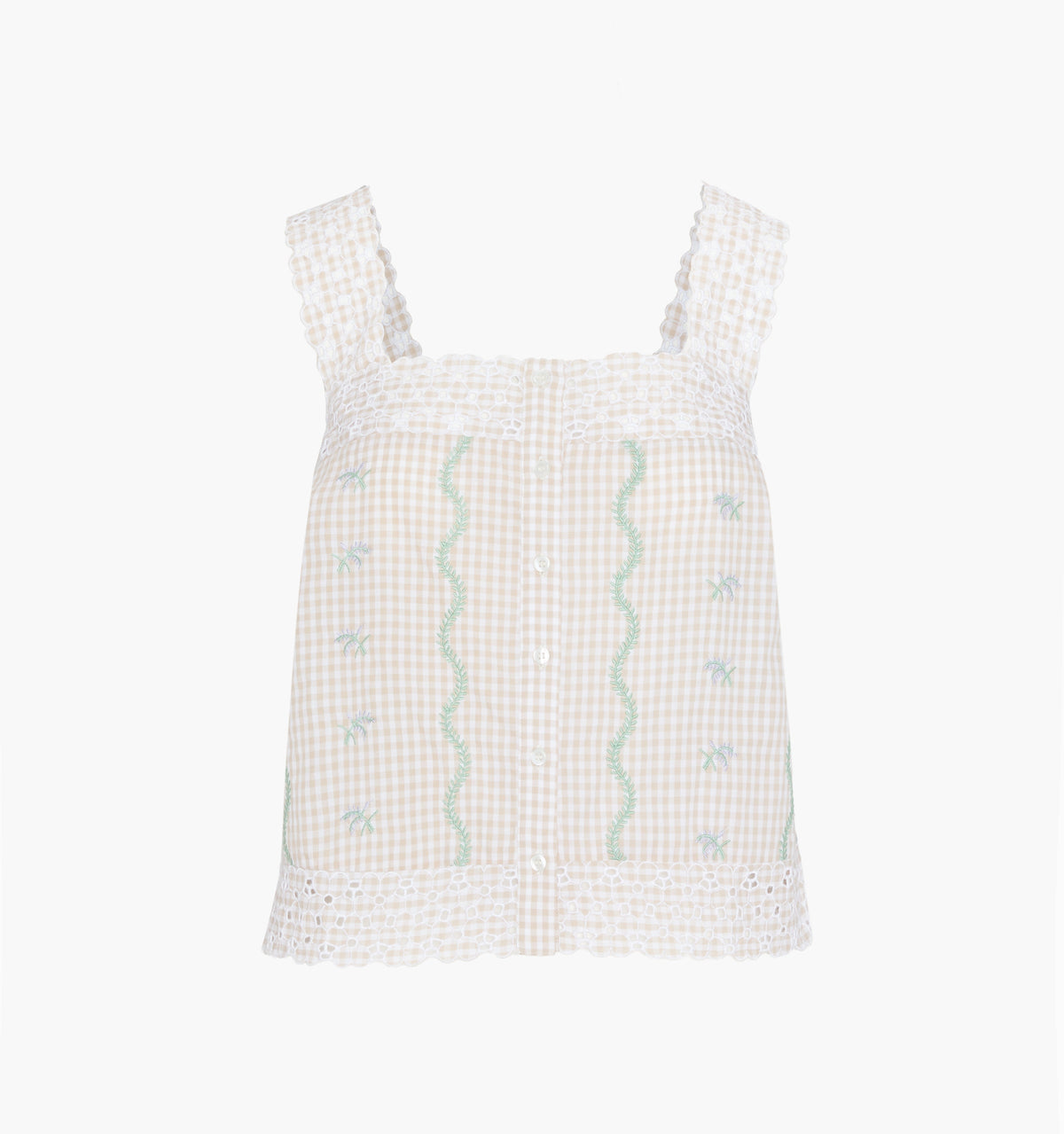 The Elroy Top - Gingham Vine