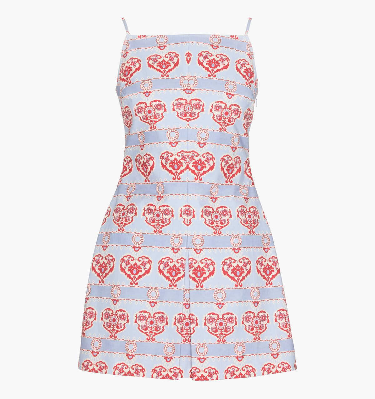 The Fae Dress - Poppy Damask Stripe