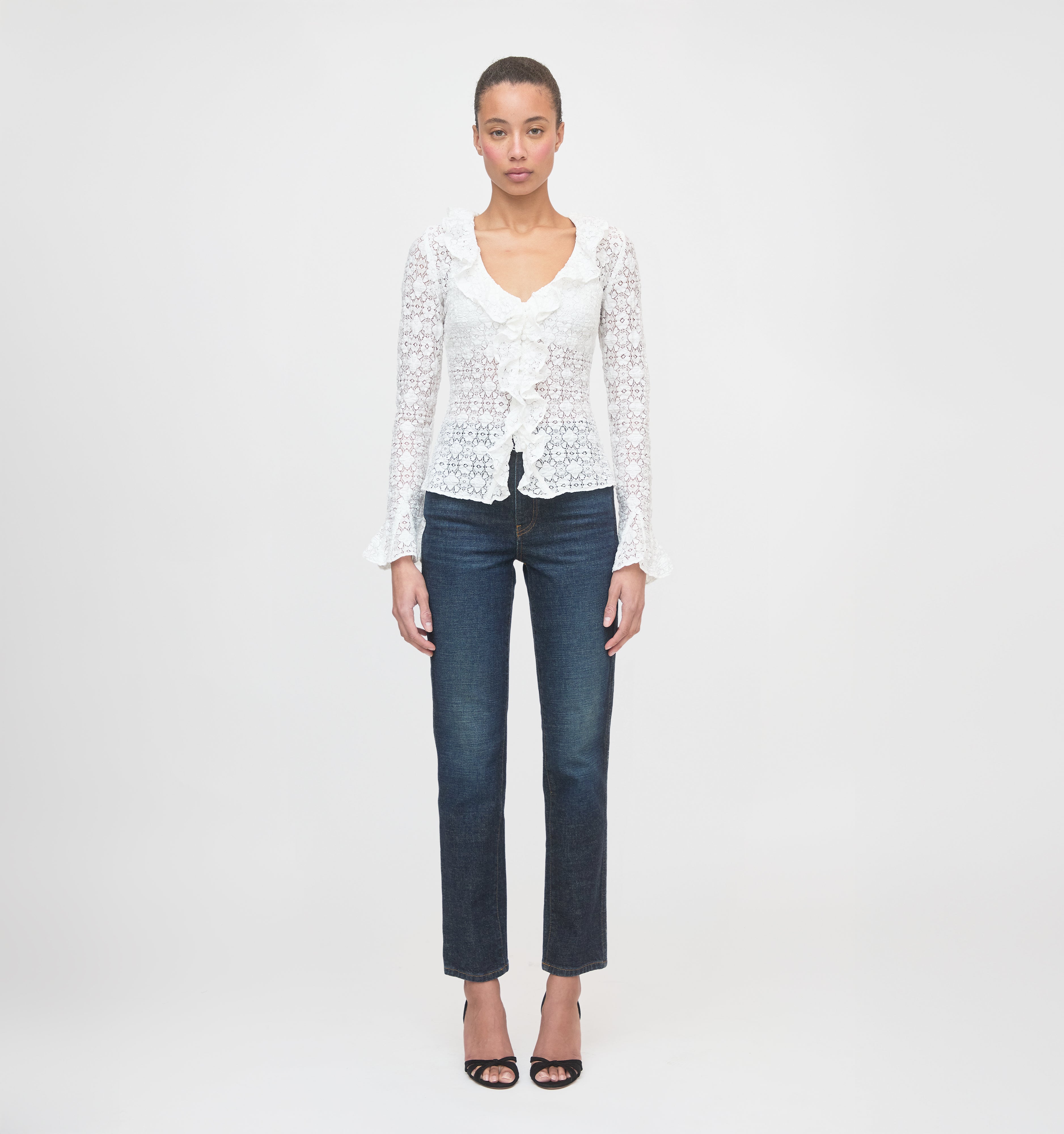 The Gabriella Top - White Lace