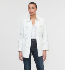 The Gillian Jacket - Ivory Eyelet