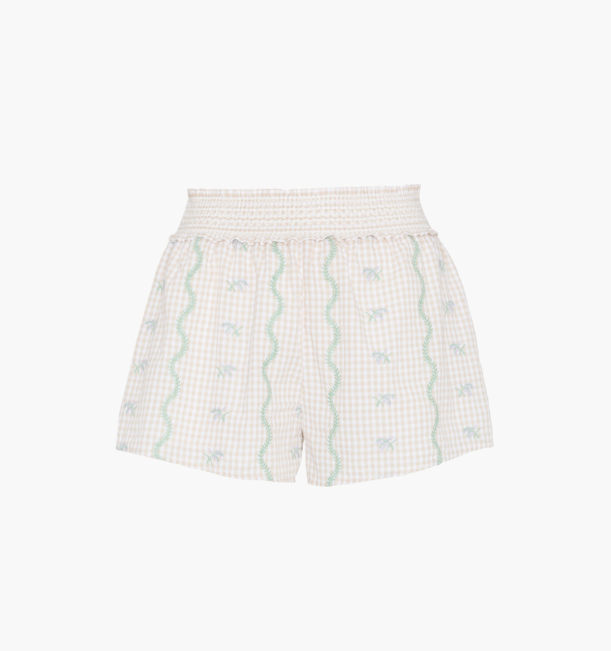 The Indra Short - Gingham Vine