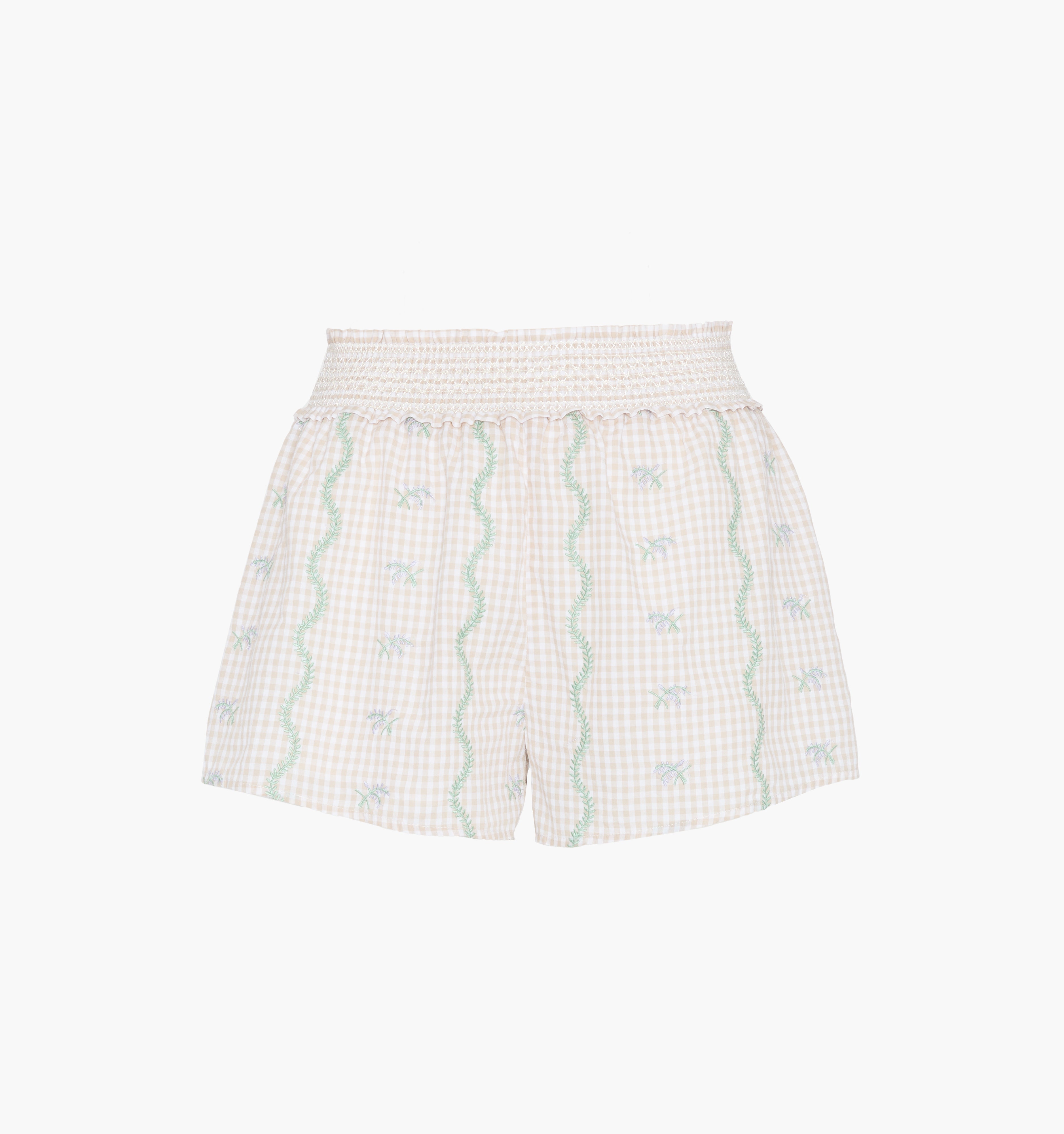 The Indra Short - Gingham Vine