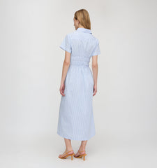 The Jamie Nap Dress - Blue/White Stripe