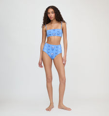 The Juno Bikini Set - Blue Arcadia Border