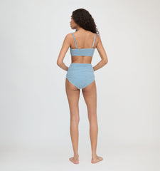 The Juno Bikini Set - Lagoon Gingham