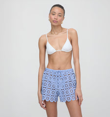 The Kaya Short - Cornflower Lace