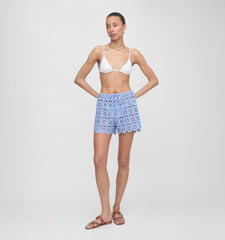 The Kaya Short - Cornflower Lace