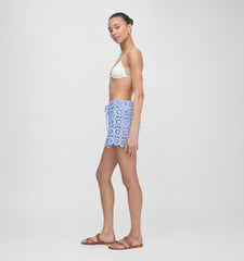 The Kaya Short - Cornflower Lace