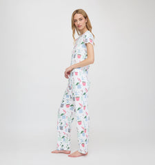 The Kelly Pajama Set - Flower Pots
