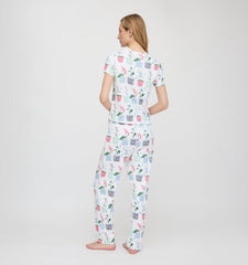 The Kelly Pajama Set - Flower Pots