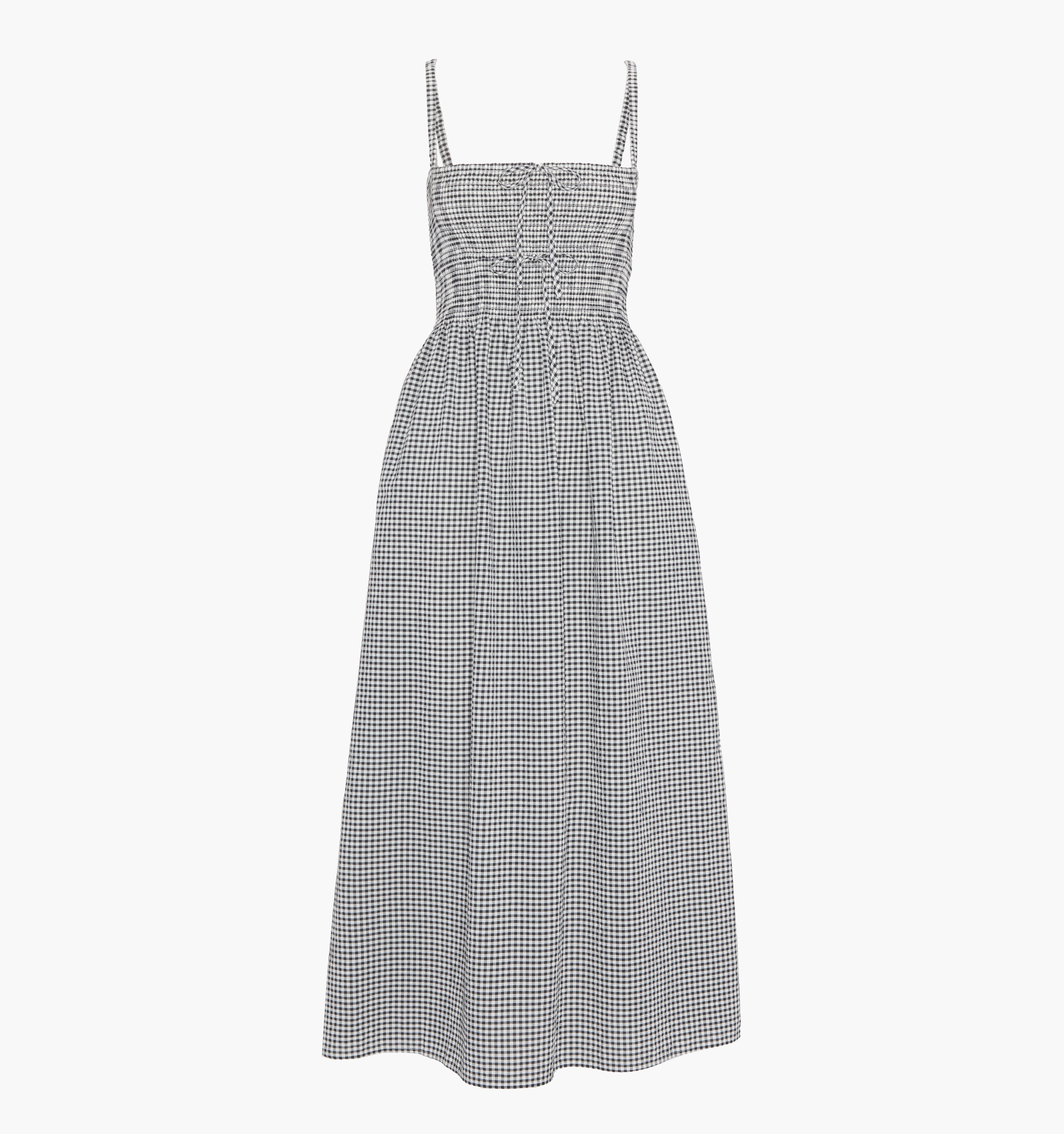 The Larissa Nap Dress - Black/Sand Gingham