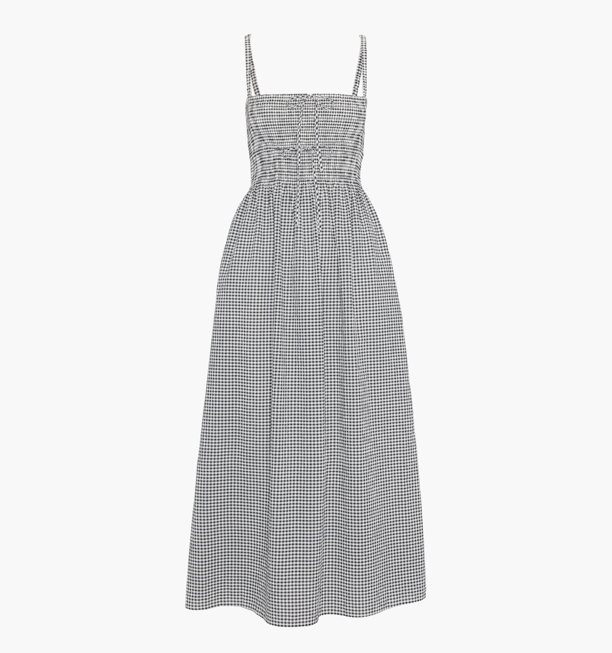 The Larissa Nap Dress - Black/Sand Gingham