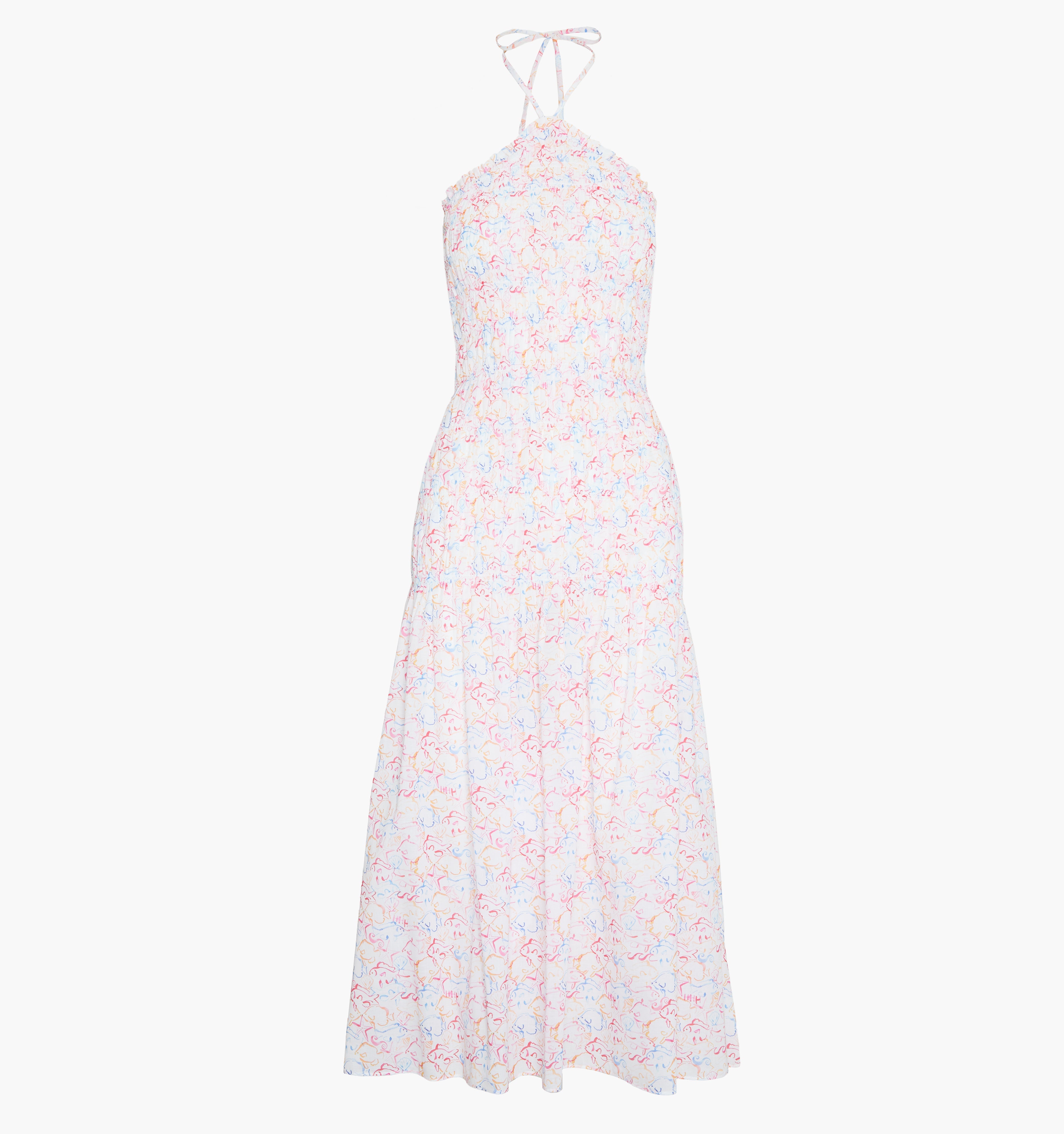 The Lenora Beach Dress - Camo Fish