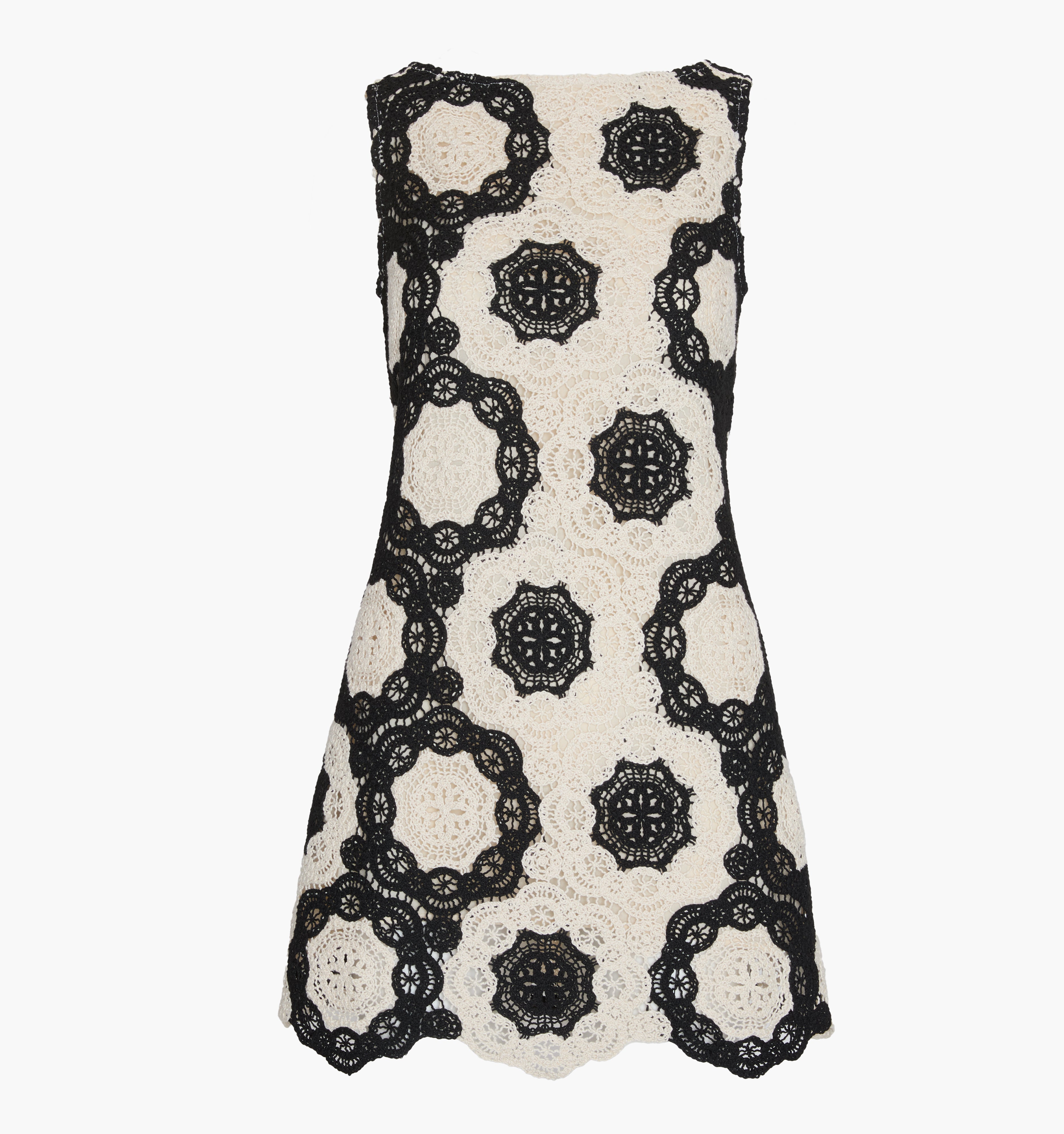 The Lisandra Dress - Black/Ivory Crochet Lace