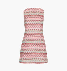 The Lisandra Dress - Pink Multi Smooth Shimmer Knit