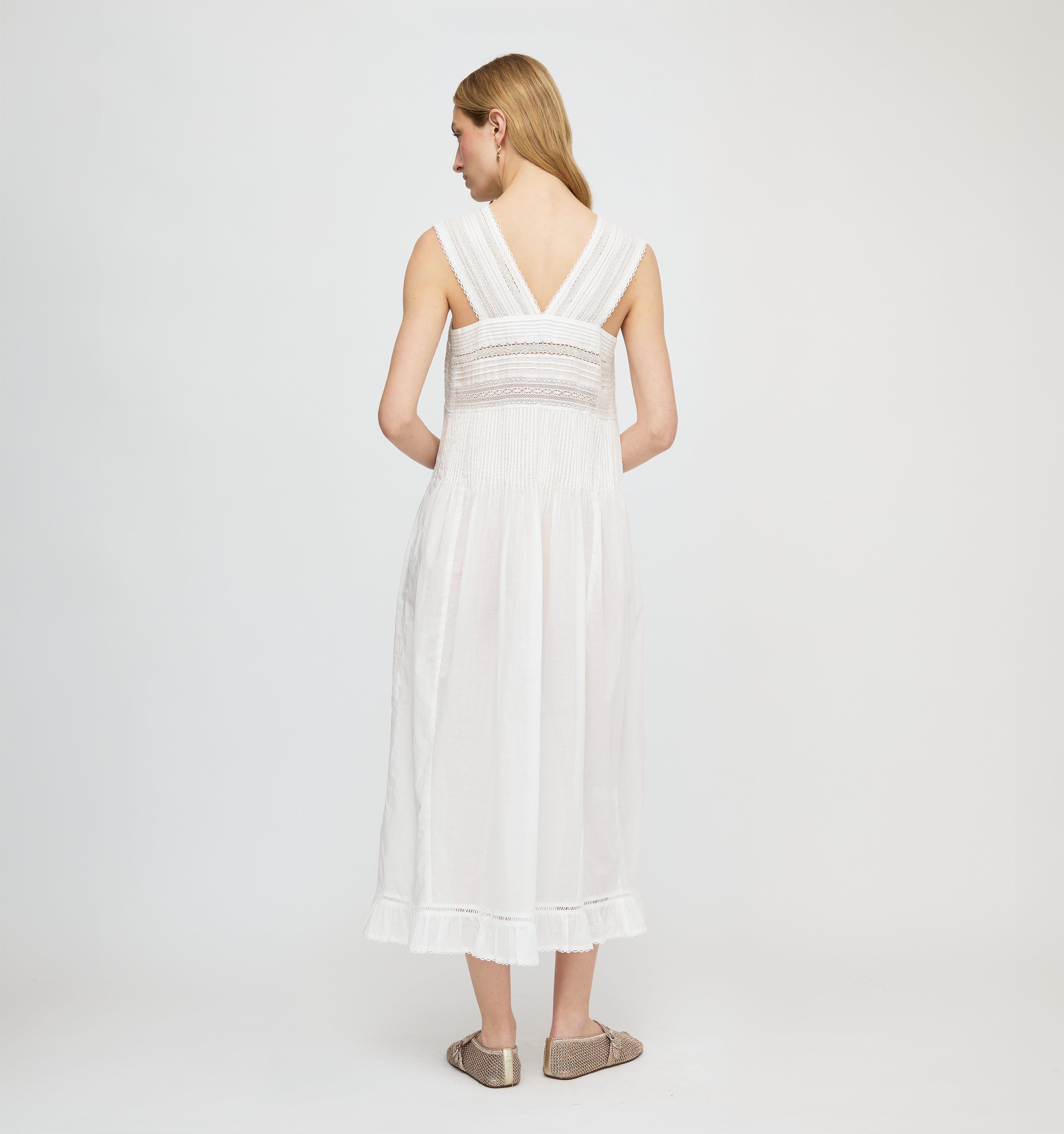 The Lorelai Nightgown - Ivory Washed Voile