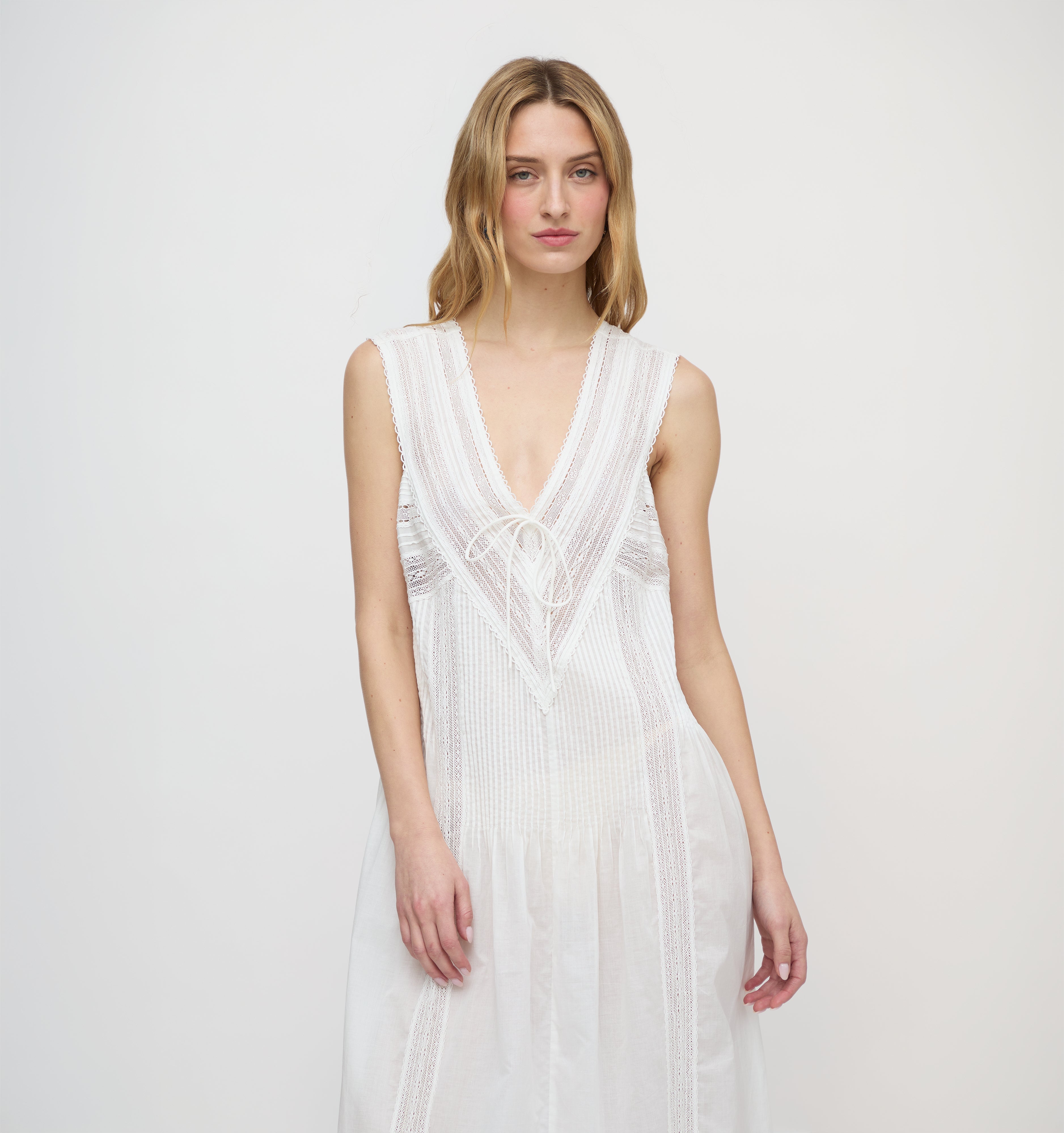 The Lorelai Nightgown - Ivory Washed Voile