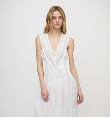 The Lorelai Nightgown - Ivory Washed Voile