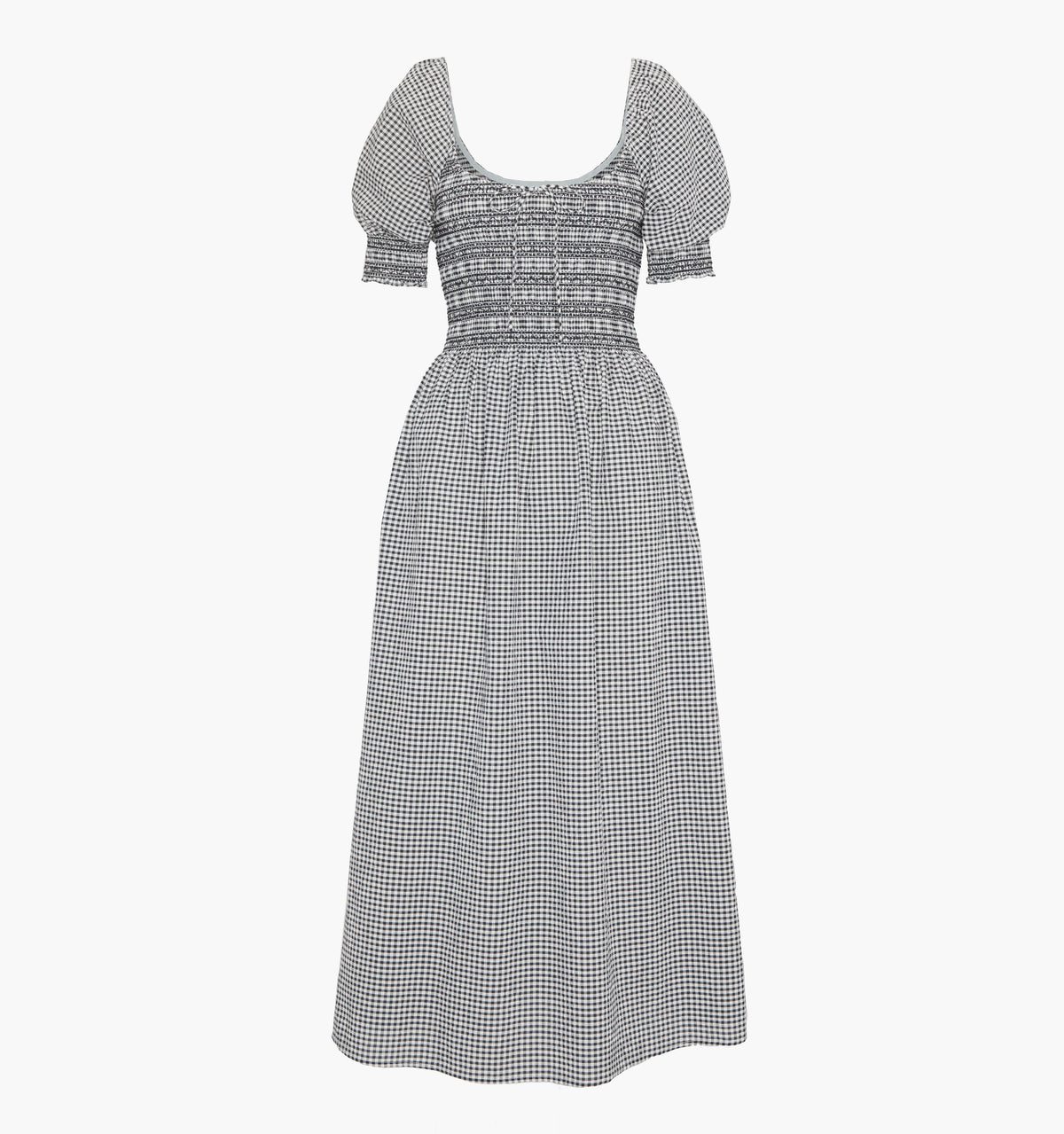 The Madeline Nap Dress - Black/Sand Gingham