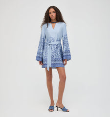 The Magnolia Tunic - Cornflower Wildflower Field