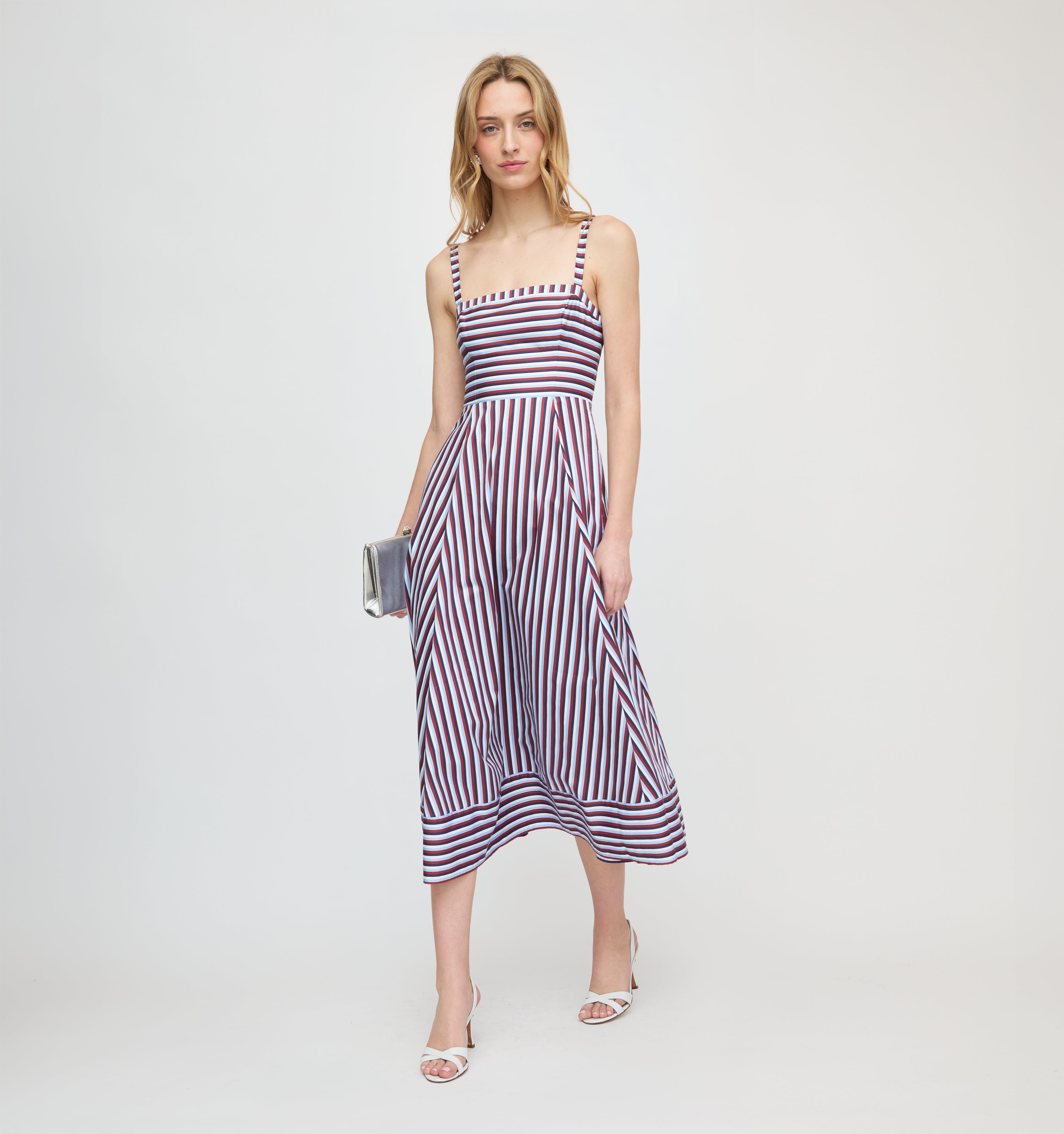 The Margot Dress - Firecracker Stripe