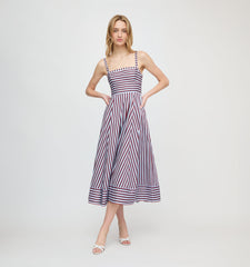 The Margot Dress - Firecracker Stripe