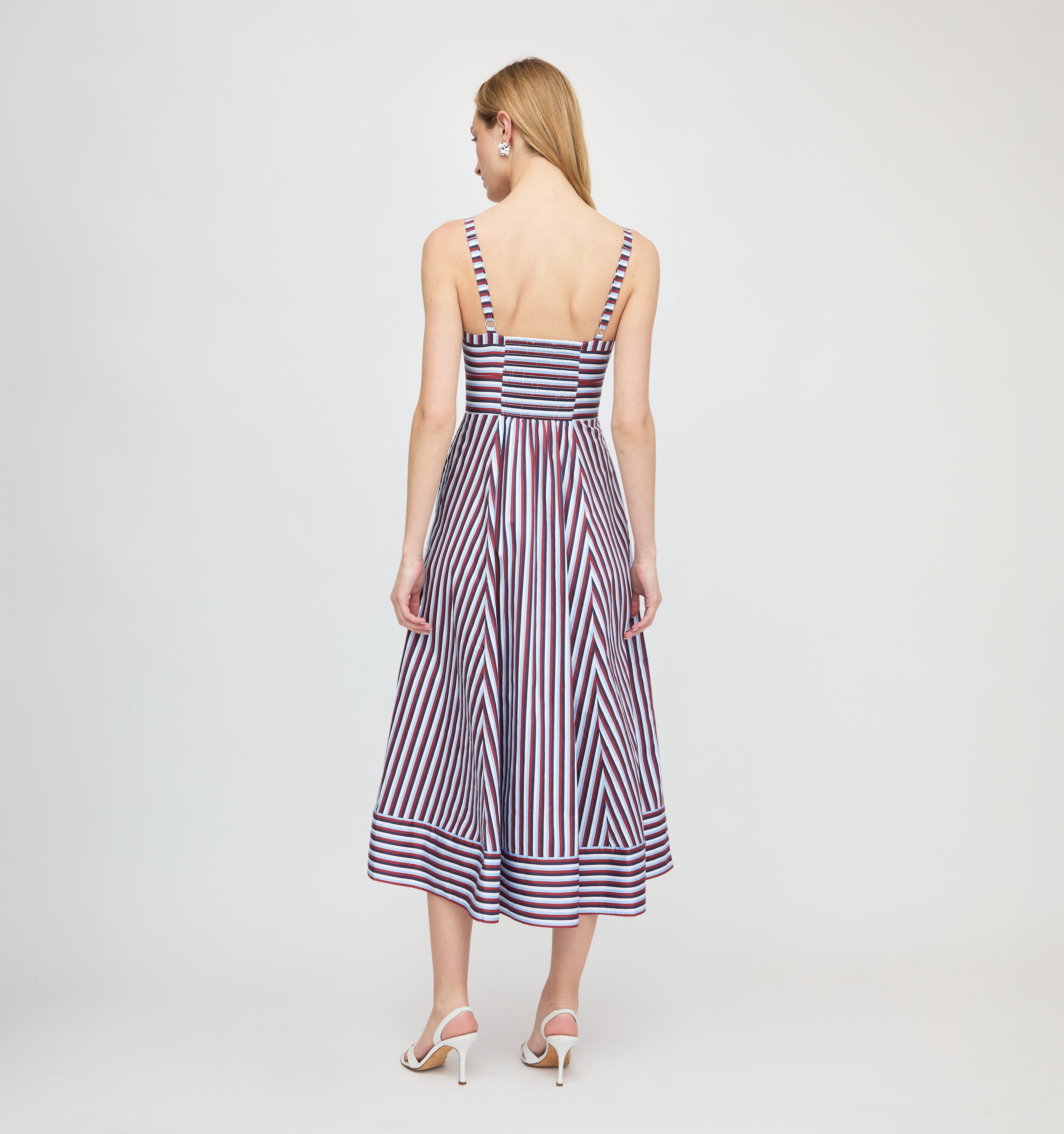The Margot Dress - Firecracker Stripe