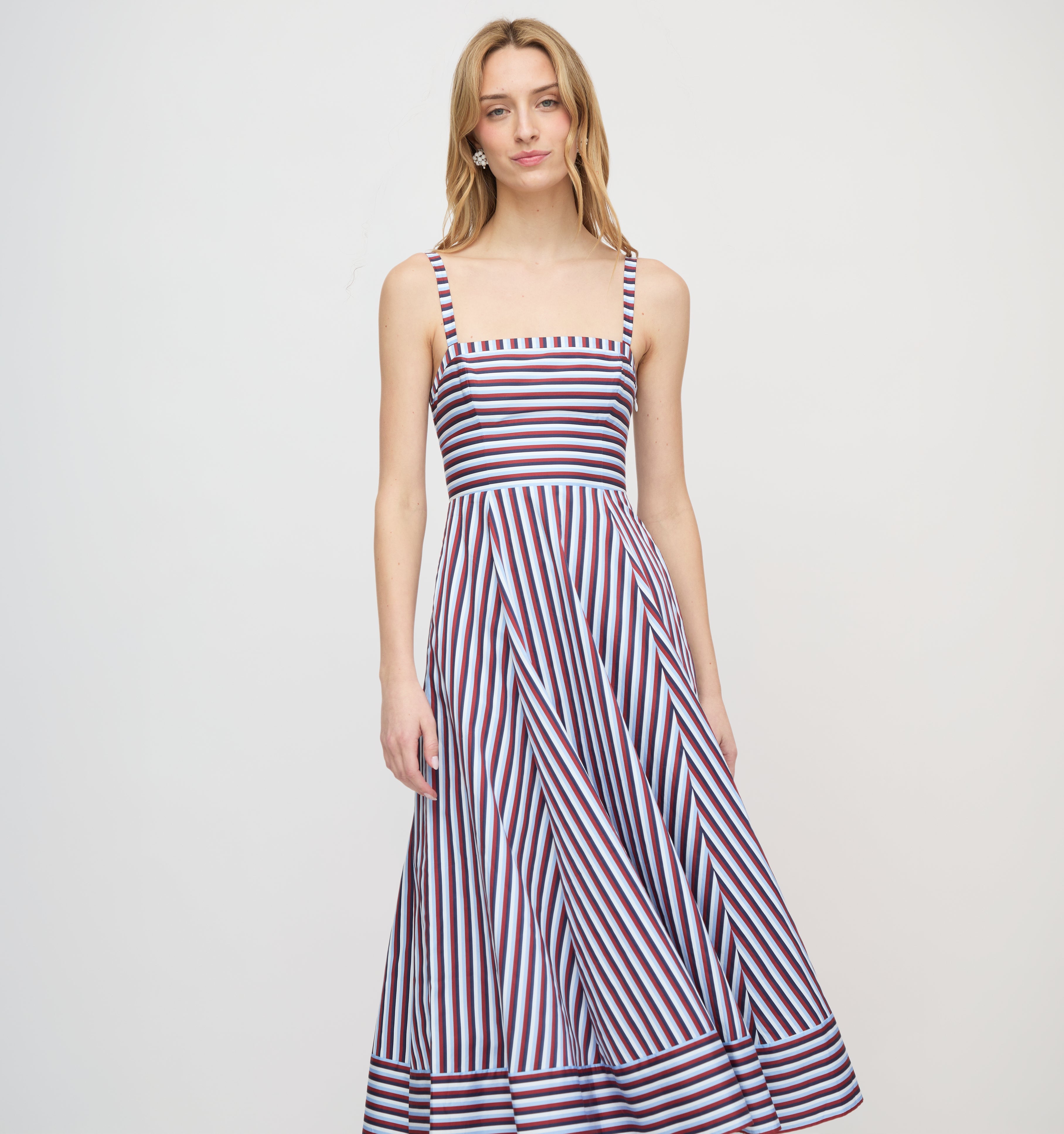The Margot Dress - Firecracker Stripe