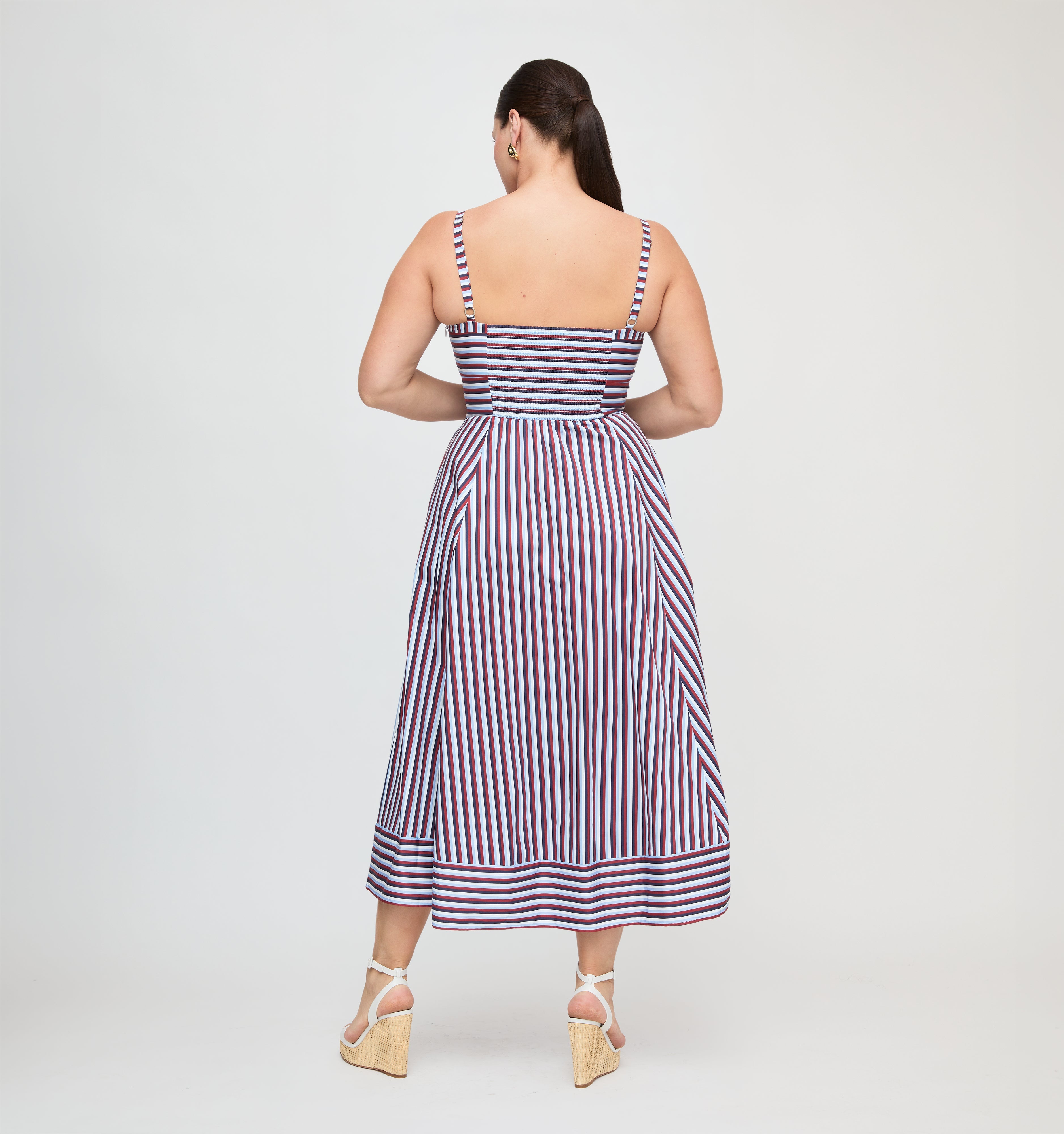 The Margot Dress - Firecracker Stripe